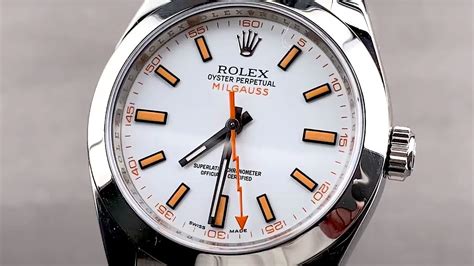 does rolex still make milgauss|rolex milgauss white dial review.